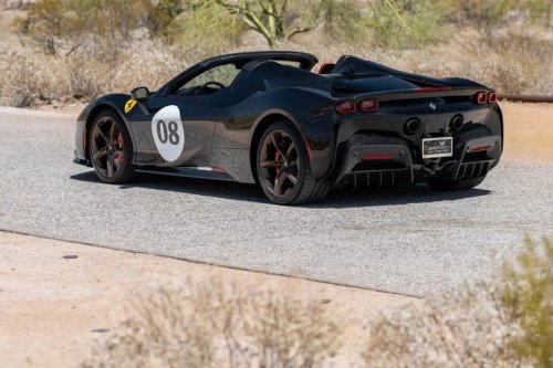 Ferrari, Ferrari SF90 Spider, The Real Story Behind This Ferrari SF90 Spider Isn't the Bid. It's the Atelier Plaque Between the Seats.