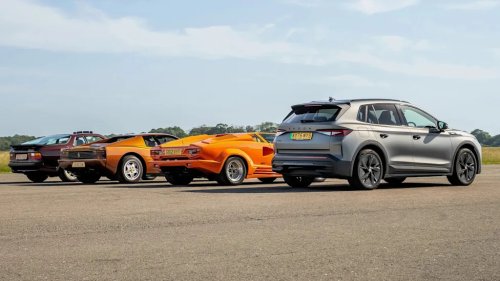 SUV, Everyday Crossover SUV Beats Iconic '80s Supercars In Drag Race