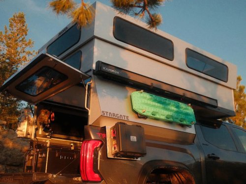 This Rugged, Hard-Shelled Truck Camper Elevates at the Push of a Button