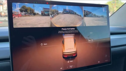 Tesla, Video Shows Man Stuck in Tesla Cybercab That Goes in Circles Around Parking Lot