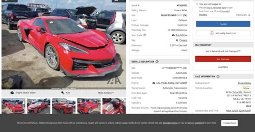 Top 10 Most Wrecked Corvettes Currently Listed on IAAI