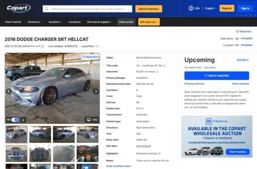 Dodge, 10 Wrecked Dodge Hellcats Are Sitting on Copart Right Now, Just Waiting for Someone Brave Enough to Rebuild Them