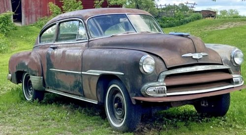 1951 Chevrolet Fleetline Deluxe 2-Door: A Rusty Rat Rod Project Waiting in Minnesota