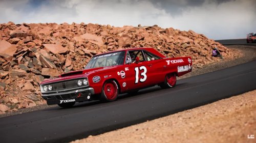 Dodge, 833-HP Hellcat-Swapped Dodge Coronet R/T Makes Its Way Up Pikes Peak