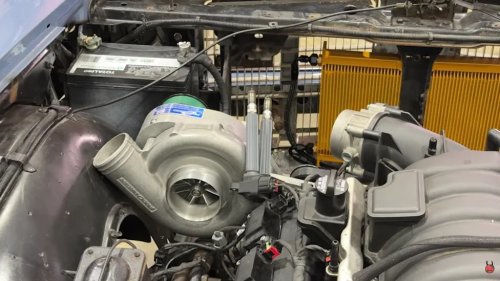 Man Drops A Procharged 6.4L Hemi In A 1975 Oldmobile Delta 88 Royale Rolling On 26" Rims