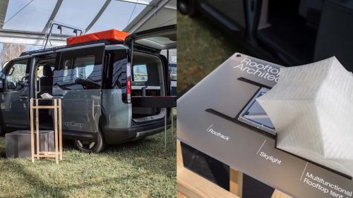 This Tiny Electric Kia Camper Somehow Sleeps Four