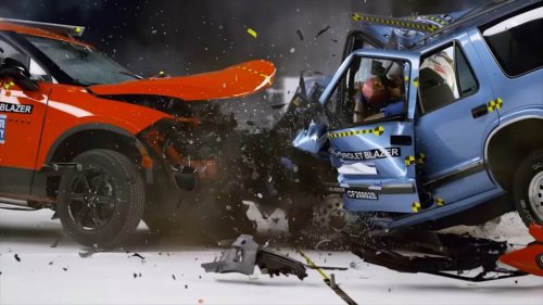 Chevy, Its Good They Don't Make Them Like They Used To, as Shown in a 1996 vs 2026 Chevy Blazer Crash Test
