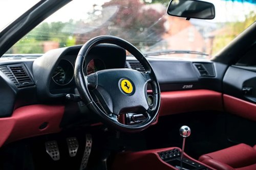 A White Six-Speed F355 With 34,943 Miles Is at £138,000 With a Day to Go. The Paperwork Will Set the Final Price