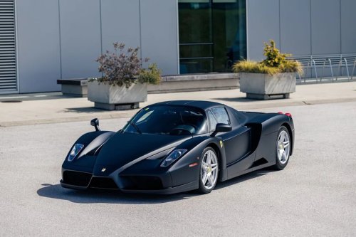 The World's Only Matte-Black Ferrari Enzo is Going to Auction