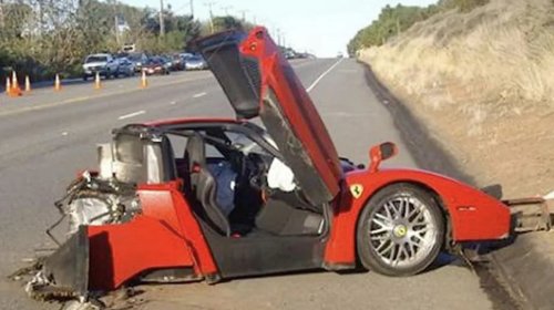 Ferrari, Ferrari Enzo, That Guy Who Sliced His Ferrari Enzo In Half In A Malibu Crash Is Out Of Prison And Posting On Facebook About It