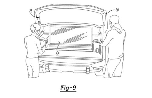 Ford’s EV Truck Frunk Could Hide a Fold-Out Big Screen