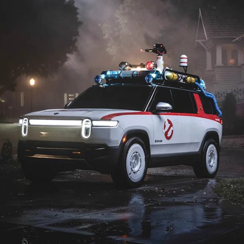 Rivian’s Rad Reinterpretation of an Iconic Movie Car Just Put Tesla on Notice