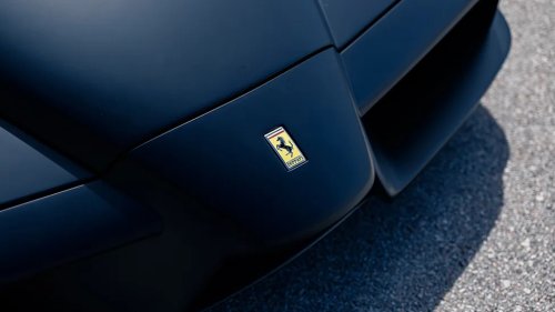 The One-of-Kind Matte Black 2004 Ferrari Enzo in Photos