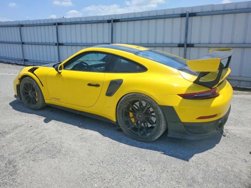 Porsche, Porsche 911, This 4,447-Mile Porsche 911 GT2 RS Weissach Just Landed on the Salvage Market