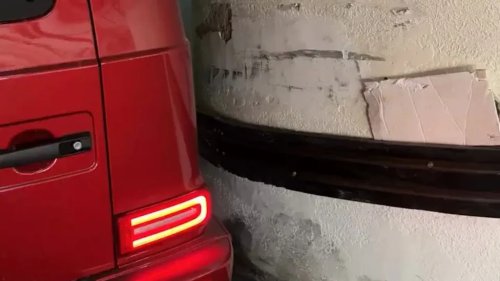Mercedes, Woman Gets Her Mercedes G-Wagon Stuck in Parking Garage and Accidentally Teaches the Internet About Turning Geometry