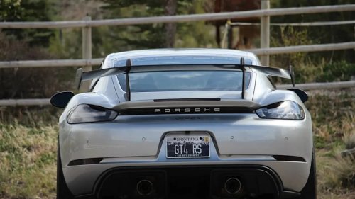 Porsche, Porsche 718 Cayman, 2023 Porsche 718 Cayman GT4 RS Weissach, at $148,000 with 2 days left on BaT, just 4,100 miles and the full Weissach package