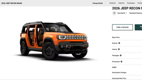Jeep, Jeep Recon, A Fully Loaded Jeep Recon Costs $78,125 Before It Even Hits The Trails