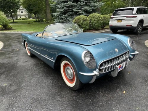 Chevrolet, Chevrolet Corvette, Rare Pennant Blue 1955 Chevrolet Corvette For Sale at Carlisle Auctions