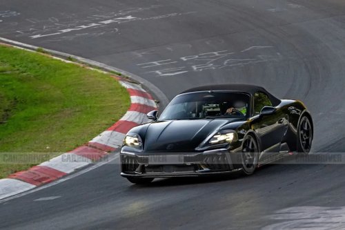 Porsche, Porsche 718 Boxster, Nearly Camouflage-Free 2027 Porsche 718 Boxster Spied Testing Ahead of Official Reveal