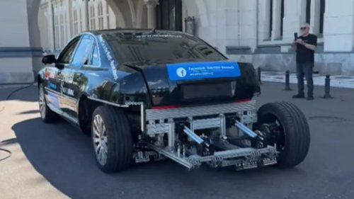 Audi, This Audi Moves Like a Deranged Zombie Because It’s Powered by Compressed Air