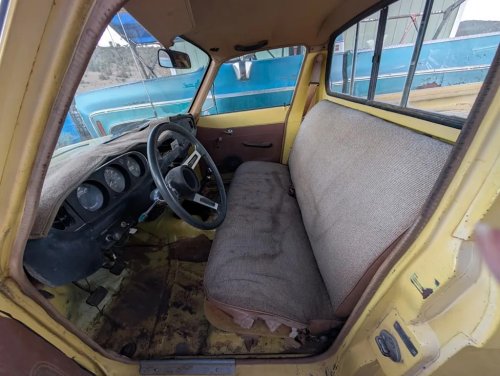 Chevy, MINI, Mitsubishi, Chevrolet, This Yellow 1980 Chevy LUV 4x4 Is the Mini Truck Mitsubishi Built for Chevrolet