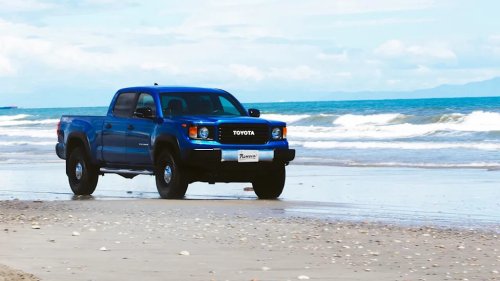 Three Modern Tacomas With Boxy 1980s Land Cruiser-Style Front Ends Are Up For Sale