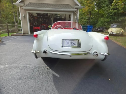 Chevrolet Corvette, Chevrolet, A White-Over-Red Piece of Corvette History: The 1954 Chevrolet Corvette Convertible