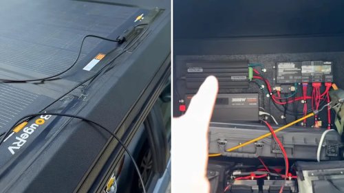 Indiana camper owner adds 400 watts of rooftop solar, says pop-up wiring was the real test