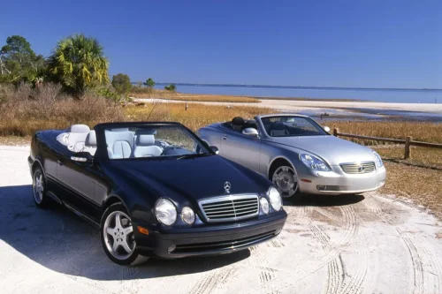 View Photos of the 2001 Lexus SC430 vs. Mercedes-Benz CLK430 Comparison Test