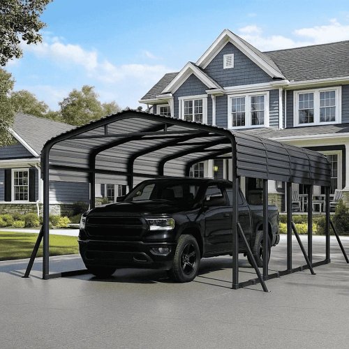 Protect Your Vehicles Year-Round With Walmart’s Heavy-Duty Metal Carport, Now 56% Off