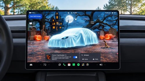 Tesla’s Halloween Update Turns Your Car Into a Haunted House