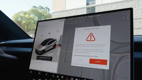 Tesla Emergency Drive Away Feature Lets You Leave a Supercharger Plugged In