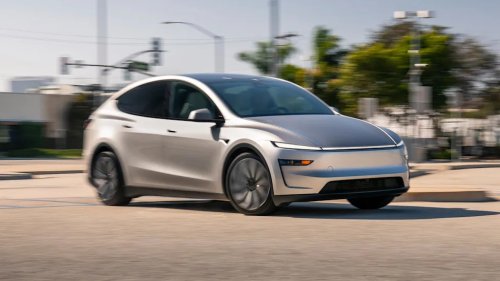 We Got Up Close With Tesla’s Longboi Model Y L. Here’s What Stands Out.