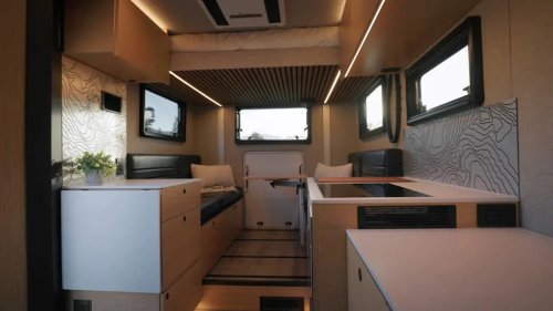 This $285,000 Sprinter Camper Is Built Like A Luxury Cabin On Wheels