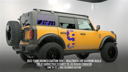 Ford, NFL Star Joe Burrow's Custom Ford Bronco Is Headed To Auction For Charity