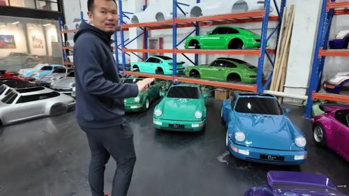 Larry Chen Brings Out His Inner Child As He Drifts 35-HP Miniature Electric Porsche