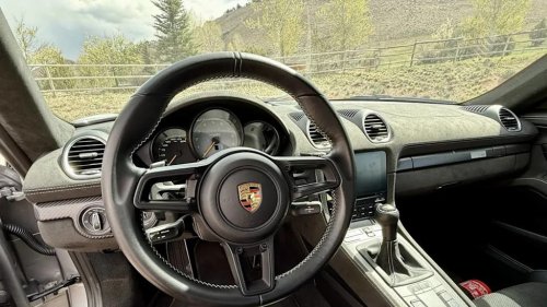 Porsche, Porsche 718 Cayman, 2023 Porsche 718 Cayman GT4 RS Weissach, at $148,000 with 2 days left on BaT, just 4,100 miles and the full Weissach package