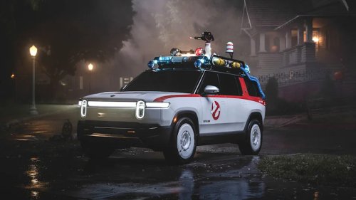 'Just silly enough to be perfect' — I’ve seen Rivian’s Ghostbusters Ecto-R1 in action, and it's packed with Halloween tricks