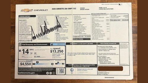 Corvette Owner Asked President Trump to Sign His Window Sticker, Couldn't Believe What Came Back