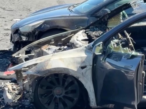 Four Teslas Caught Fire, But It Wasn’t the Worst-Case Scenario