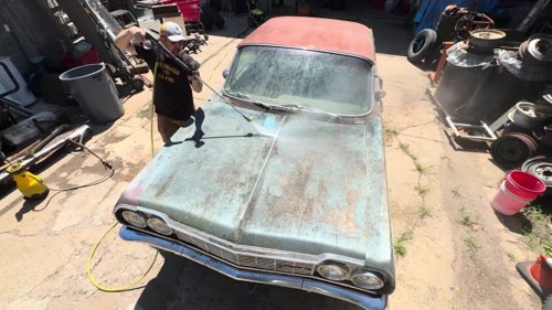 Abandoned 1964 Impala Gets Its First Wash In 50 Years... But Can It Be Saved?
