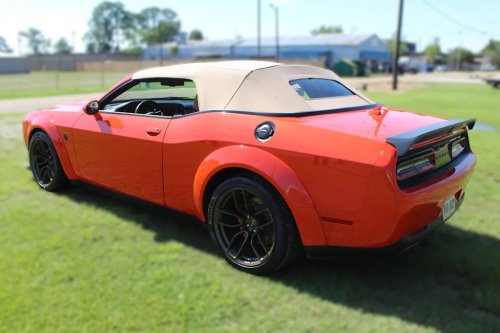 One-of-a-Kind 2020 Dodge Challenger SRT Hellcat Widebody Convertible Now for Sale at Henderson Auctions