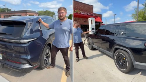 Porsche Cayenne EV and Rivian R1S faced a 70 mph range test, and it was way closer than expected