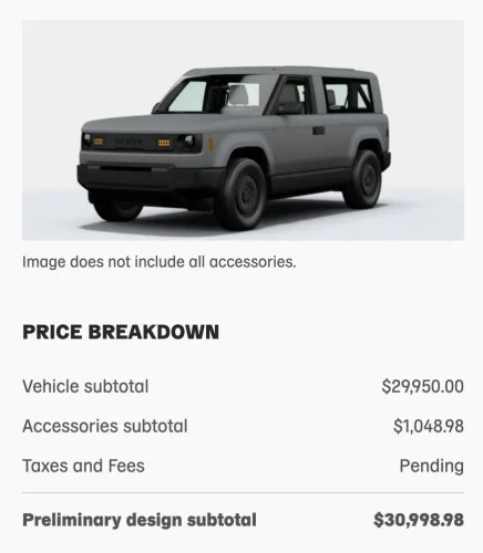 Slate, Think, The $25,000 Slate truck is proudly bare-bones. I think these add-ons are worth the extra money.