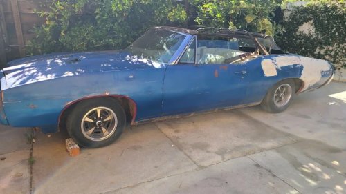 This Rare 1968 Pontiac GTO Convertible 400 HO Is a Restoration Project Worth Saving
