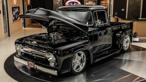 Ford, This Stunning 1956 Ford F-100 Restomod Is For Sale... But You Better Have Deep Pockets