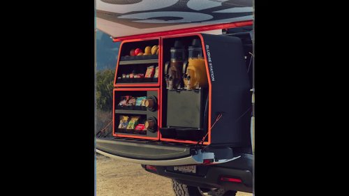 Rivian, Rivian and Nike ACG Built an R1T With Slushie Machines, Snack Racks, and More for Ultimate Trail Runners
