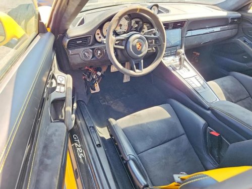 Porsche, Porsche 911, This 4,447-Mile Porsche 911 GT2 RS Weissach Just Landed on the Salvage Market