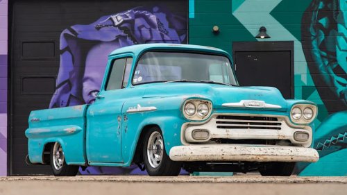 This Tesla-Powered 1958 Chevy Apache Still Has A 5-Speed Manual