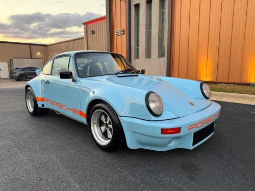 Porsche, Porsche 911, Gulf Blue 1974 Porsche 911 RSR Tribute Is an Eye-Catching Slice of Racing Heritage